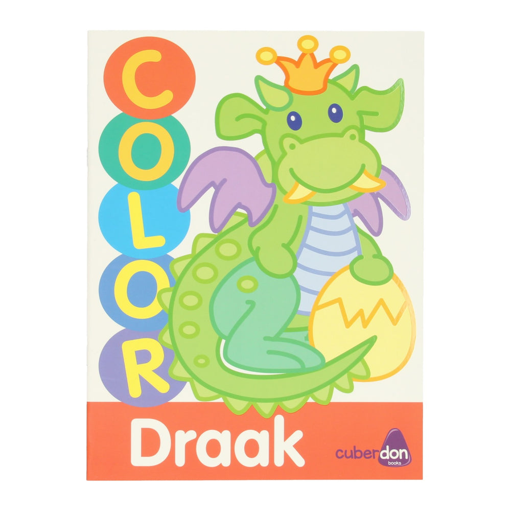 Mondikaarten dikke lijnen kleurboek kleur - draak