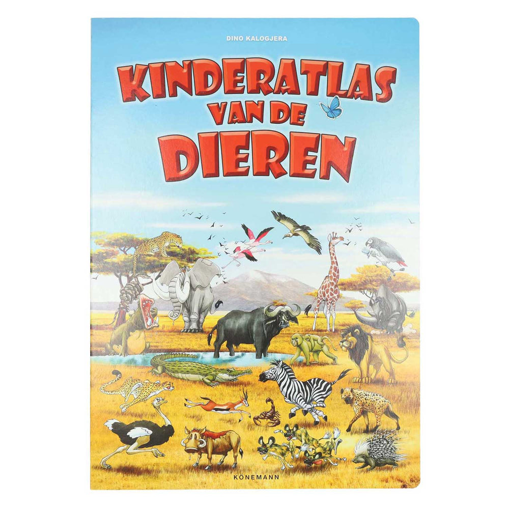 Mondikaarten mega kinderatlas van de dieren