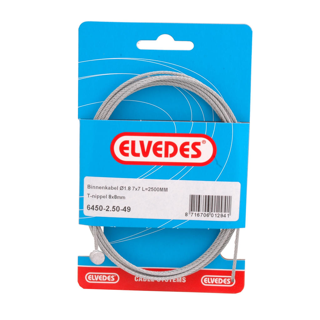 Elvedes remkabel binnen ton 8x8 RVS 49-draads (6450-49)