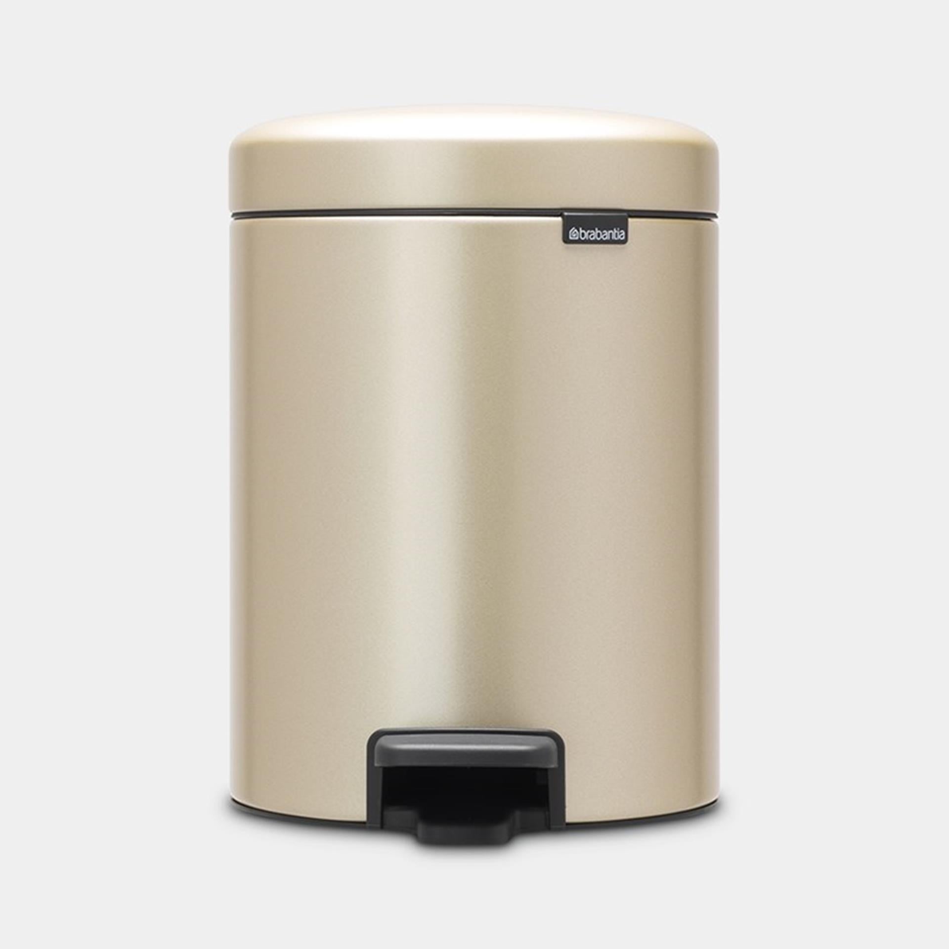 Brabantia pedaalemmer 5l metalic gold