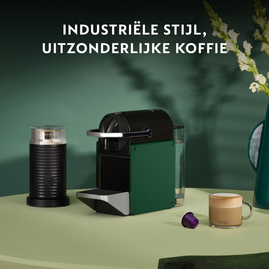 Krups xn3063 nespresso pixie koffiecupmachine donkergroen zwart