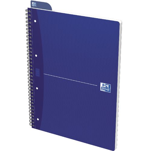 Collegeblok oxford a4 geruit blauw