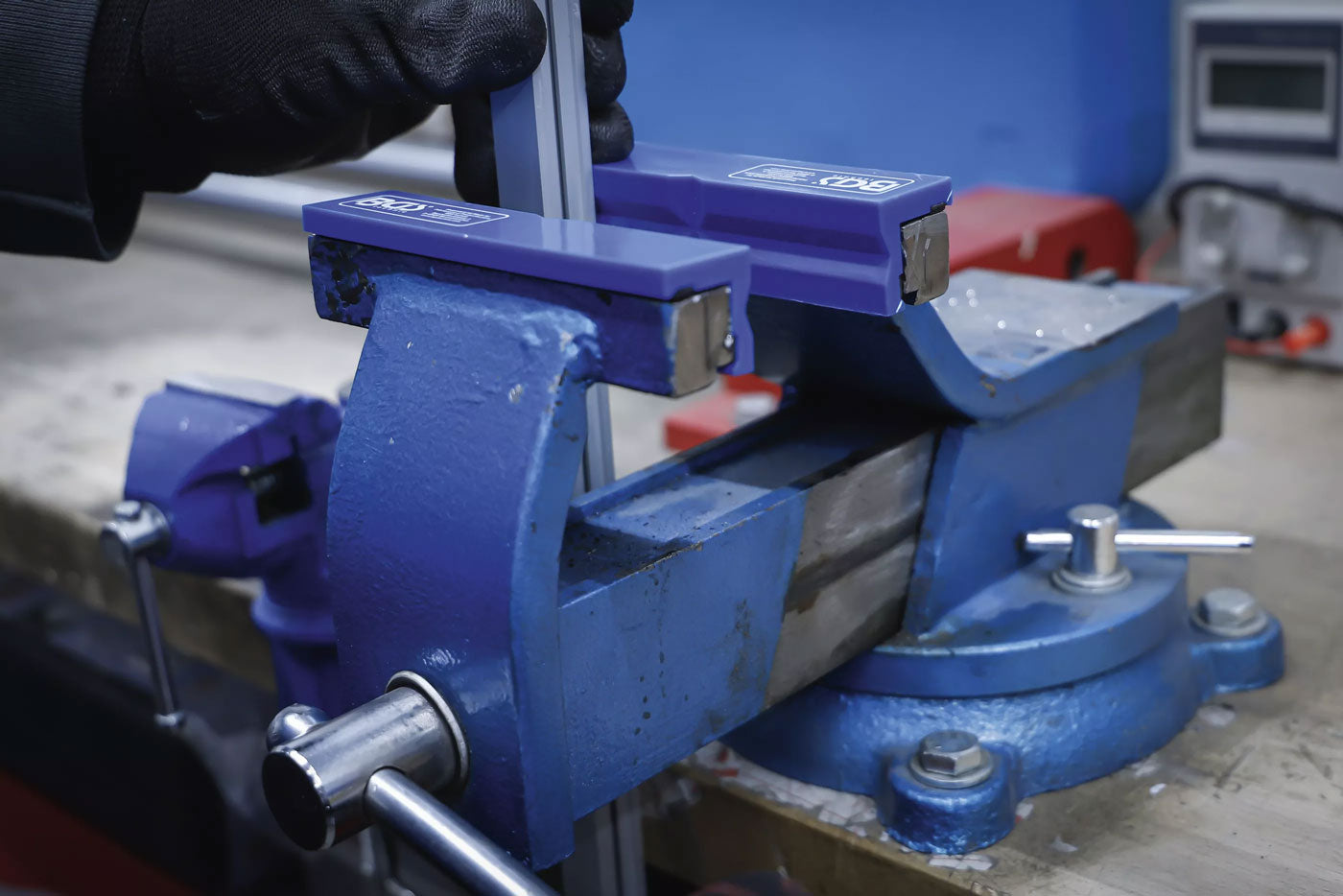 Bgs technic plastic vise protective jaws, width 125 mm, 2 pcs.