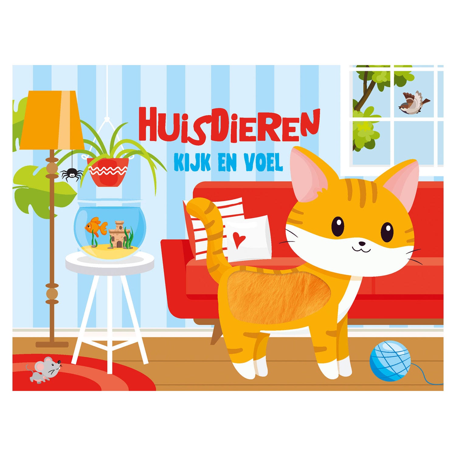 Lantaarn uitgeverij kijk en voel - huisdieren