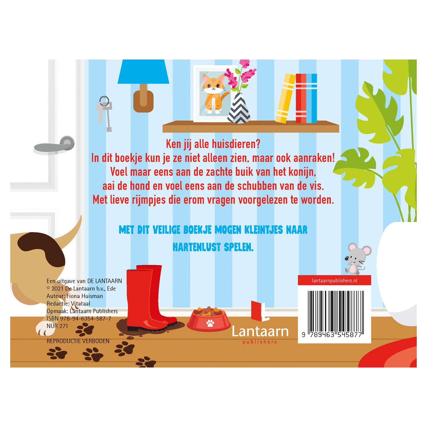 Lantaarn uitgeverij kijk en voel - huisdieren