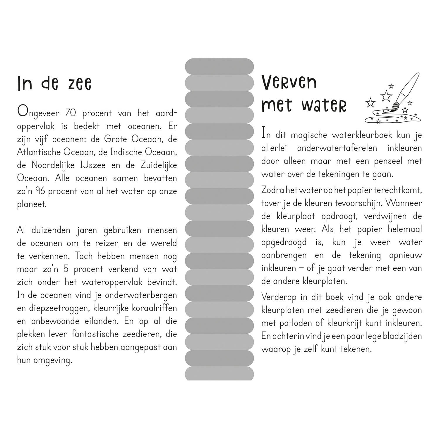 Magisch aquarelboek - In de zee