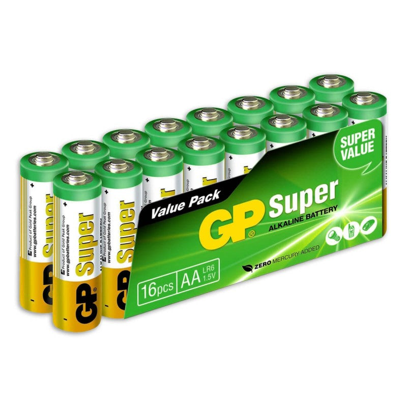 Superalkaline AA-batterijen 16PK