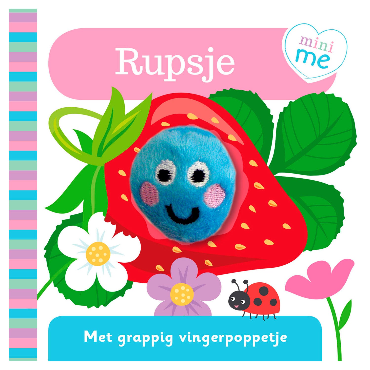 Rebo uitgevers vingerpopboekje mini me - rupsje
