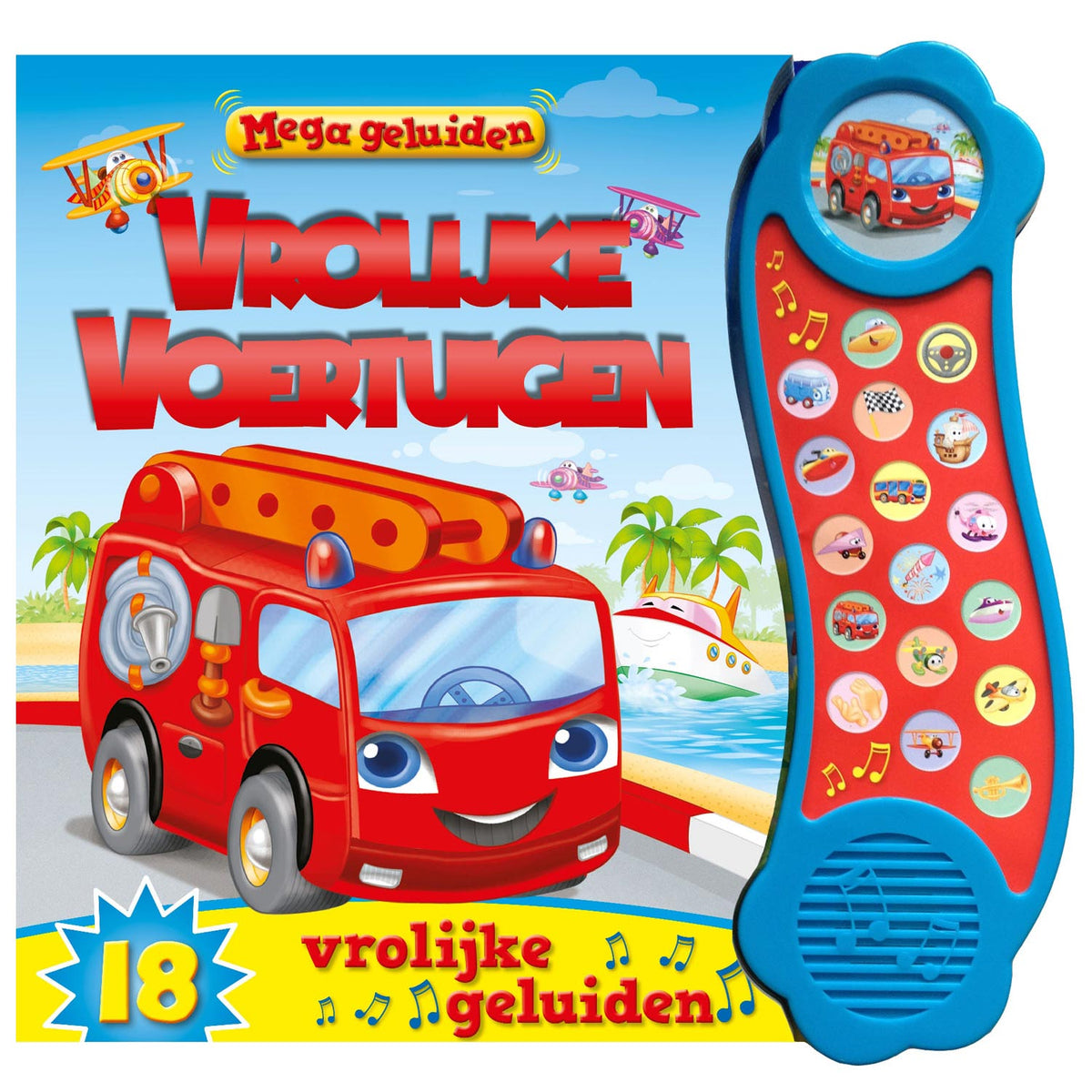 Rebo publishers mega geluidenboek - vrolijke voertuigen