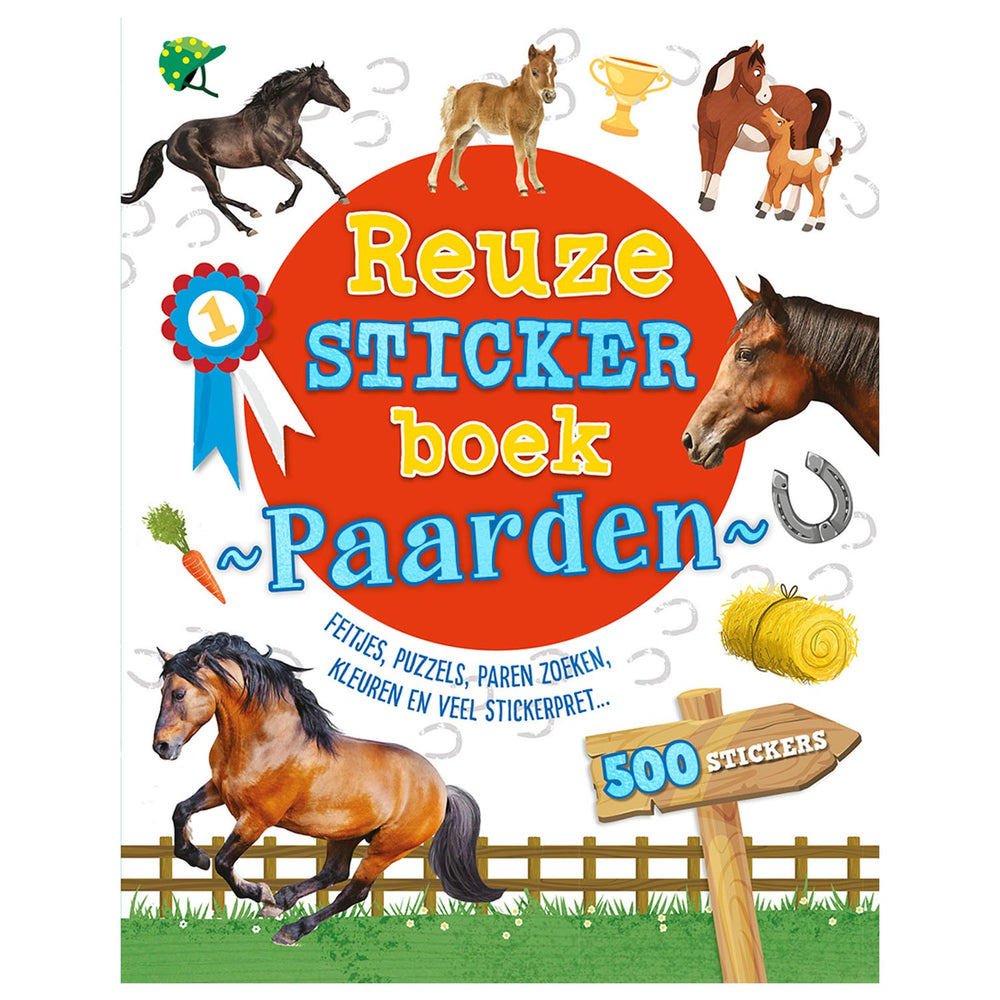 Rebo uitgeverij reuzestickerboek paarden