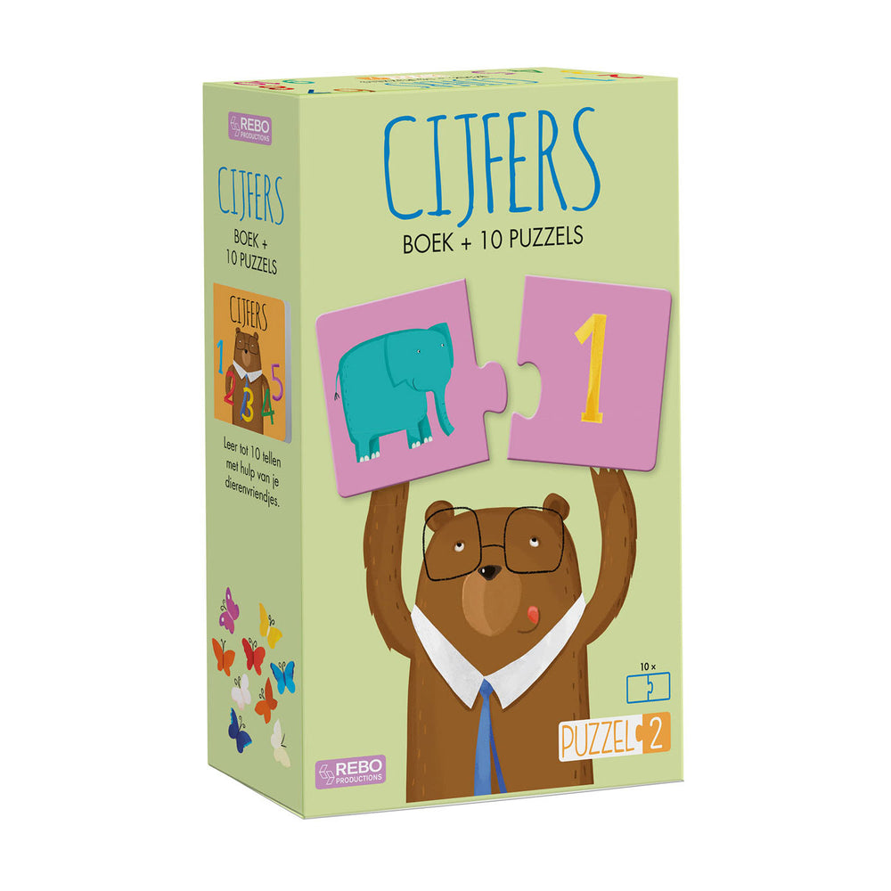 Rebo uitgevers puzzel2 - boek cijfers met 10 puzzels
