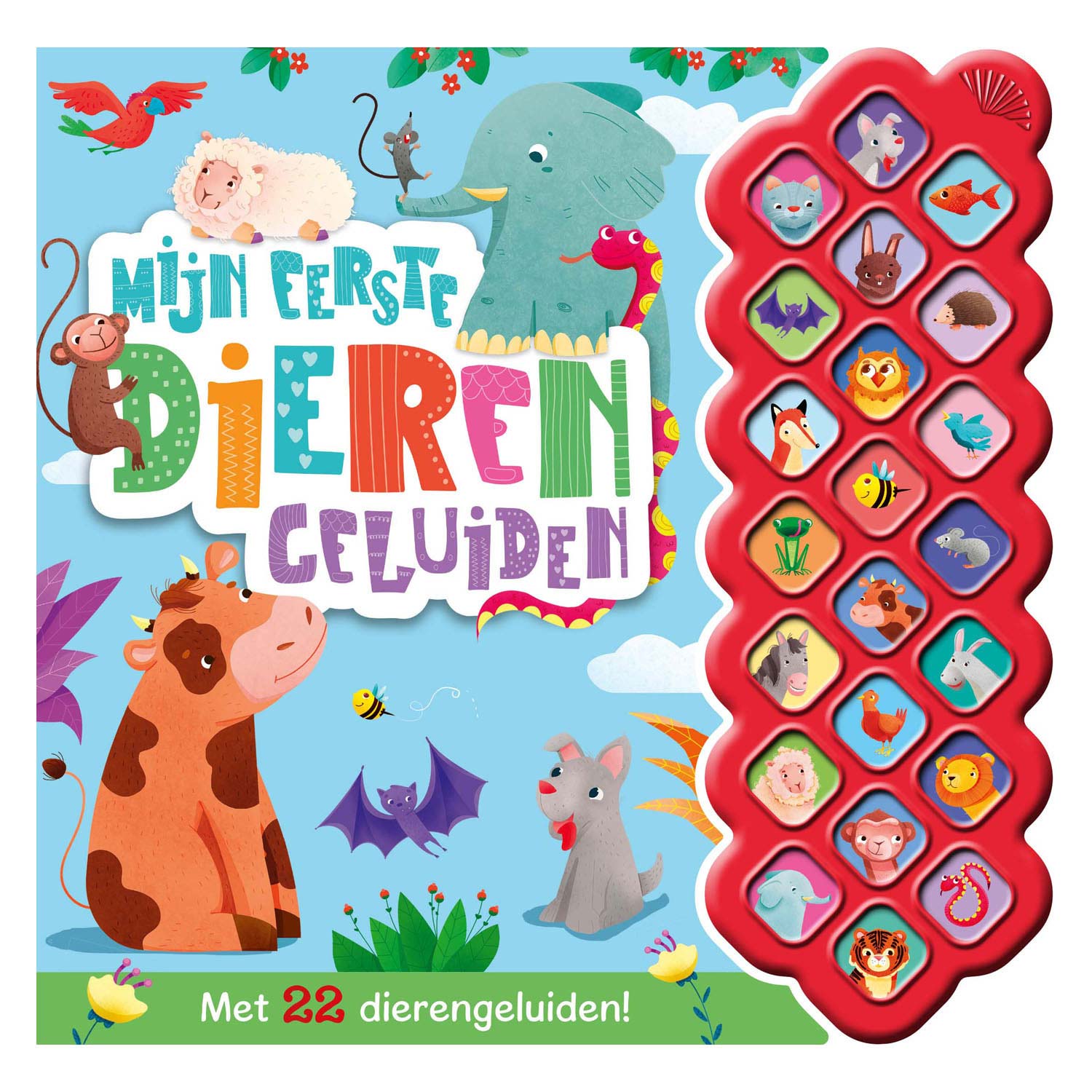 Rebo uitgevers geluidenboek mijn eerste dierengeluiden (22 geluiden!)