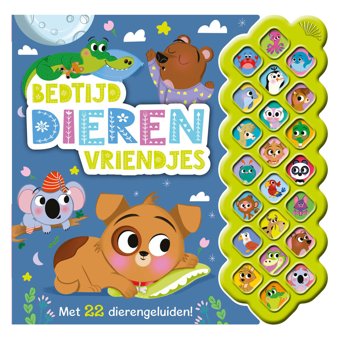 Rebo uitgeverij geluidenboek bedtijd dierenvriendje