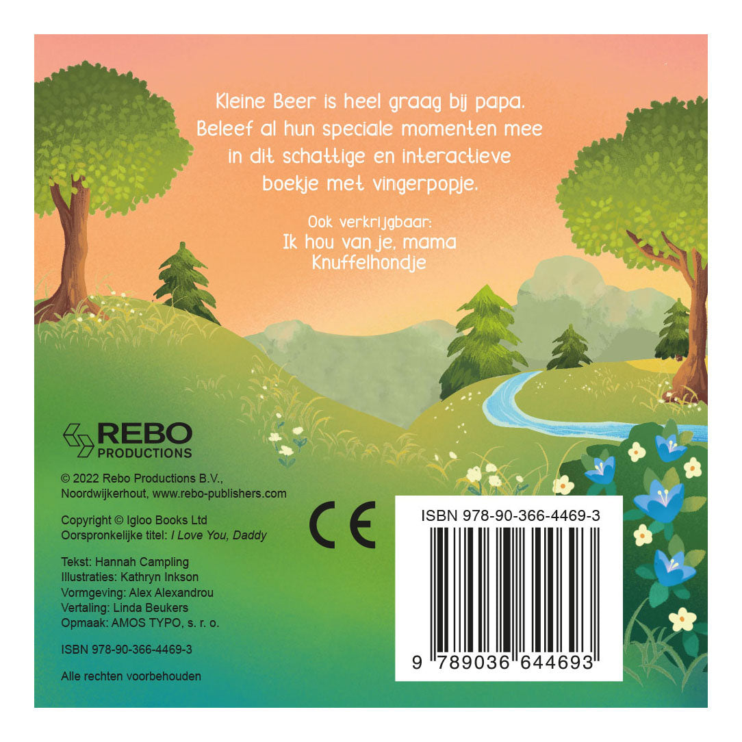 Rebo uitgevers ik hou van je, papa - vingerpopboek
