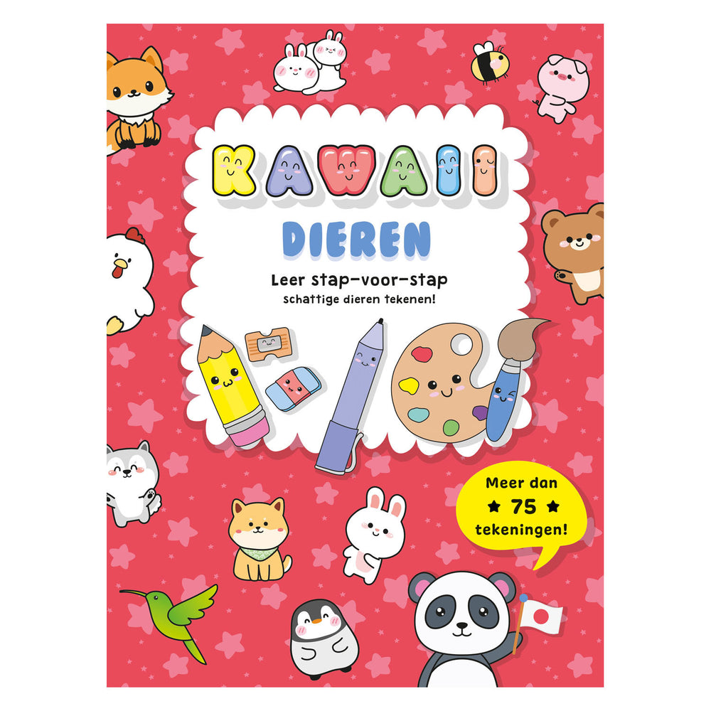 Rebo publishers kawaii dieren leer stap voor stap tekenen