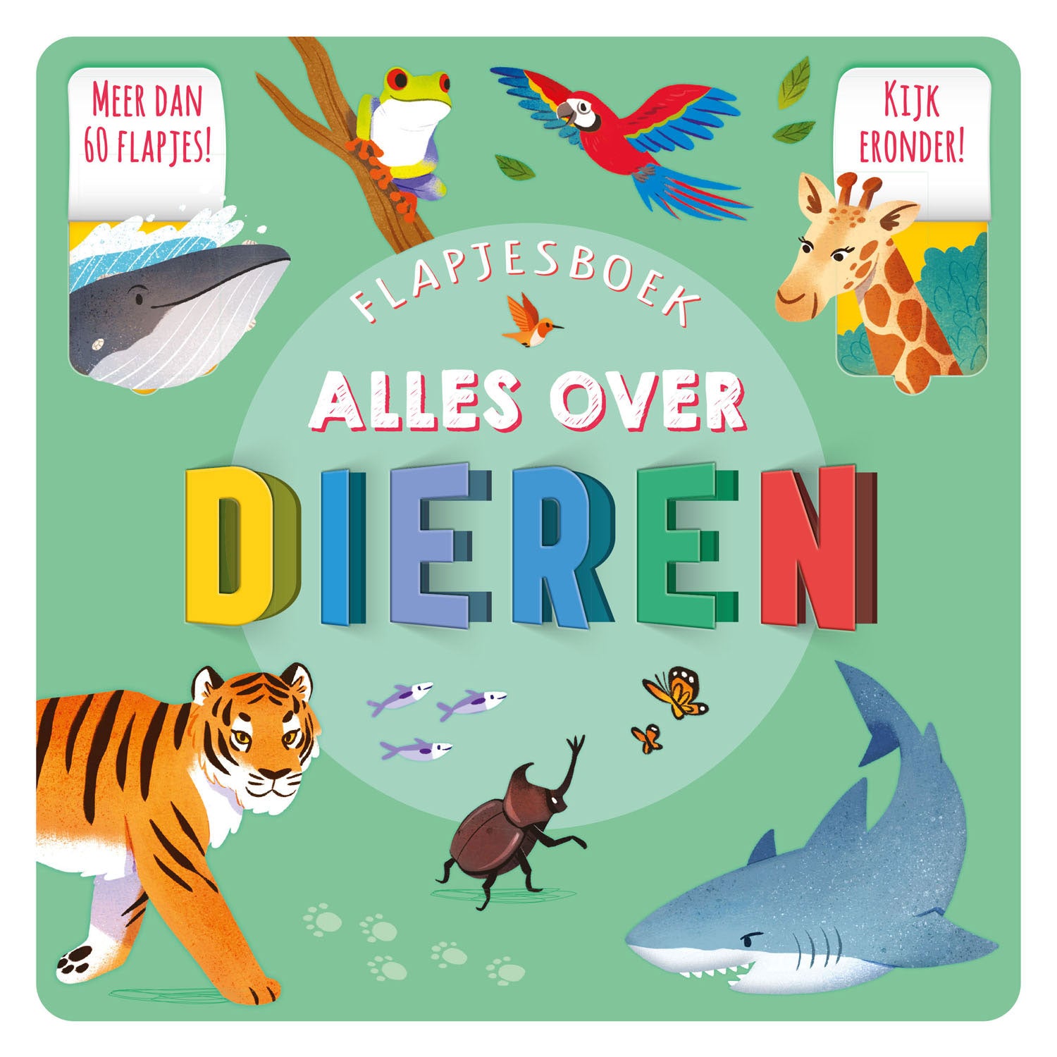 Rebo uitgeverij alles over dieren flapjesboek