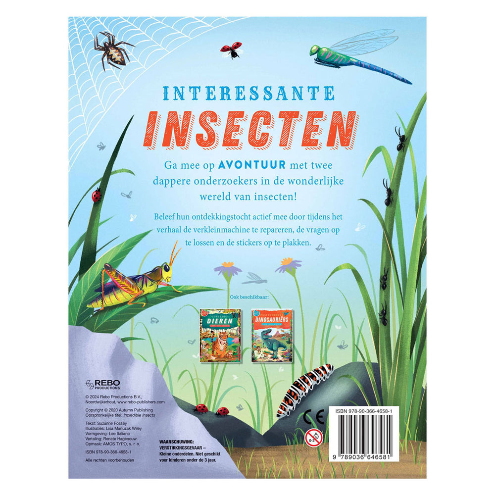 Rebo uitgeverij interessante insecten-stickers