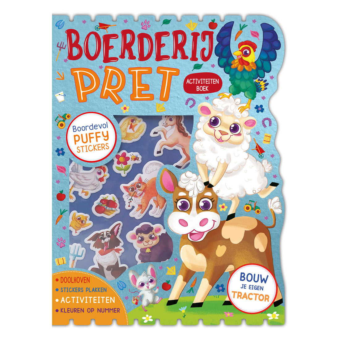 Rebo uitgeverij boerderijpret stickerplezier stickerboek