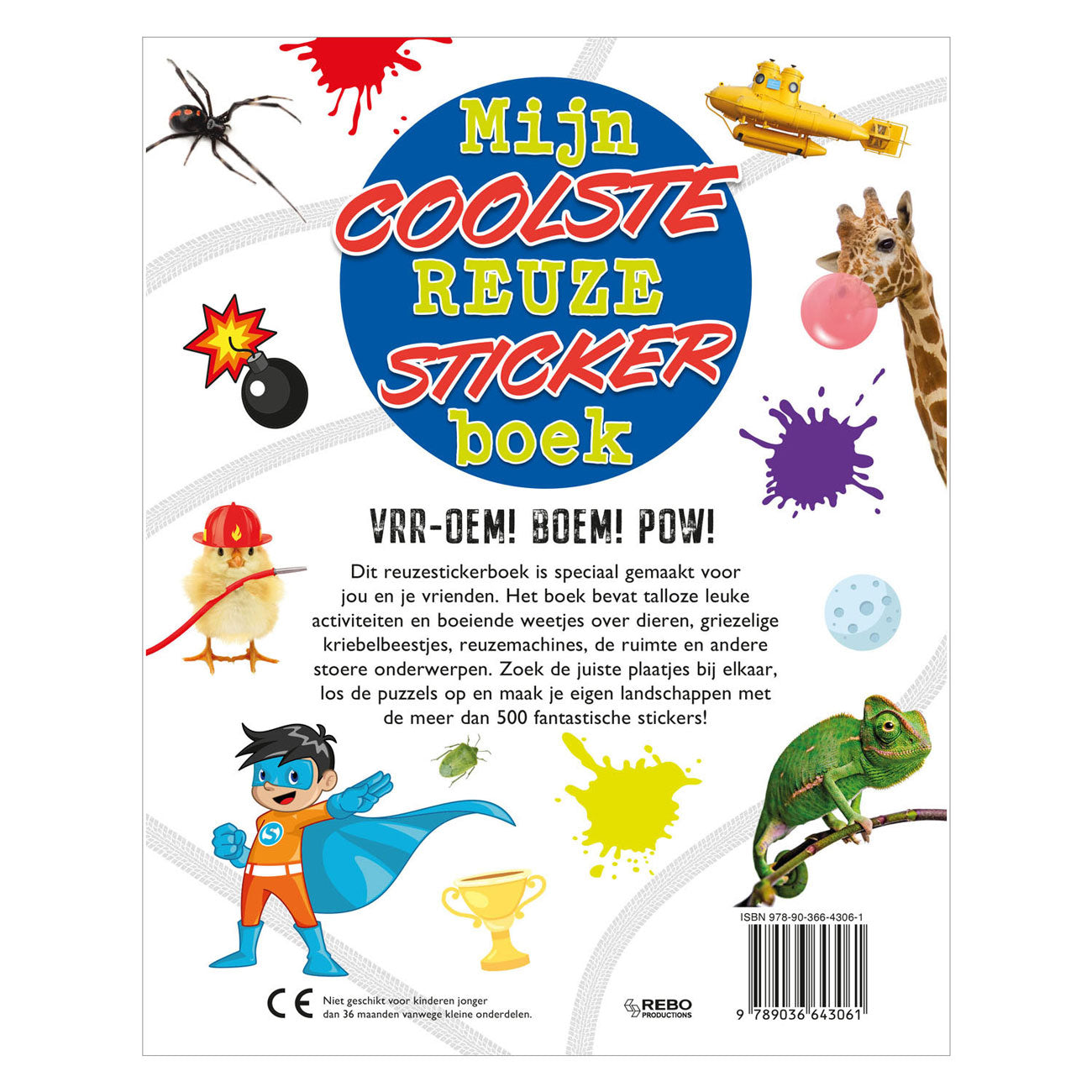 Rebo uitgevers mijn coolste reuzestickerboek