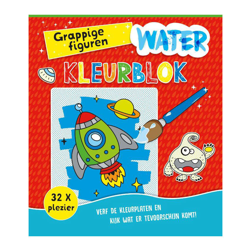 Rebo uitgevers aquarelkleurblok grappige figuren