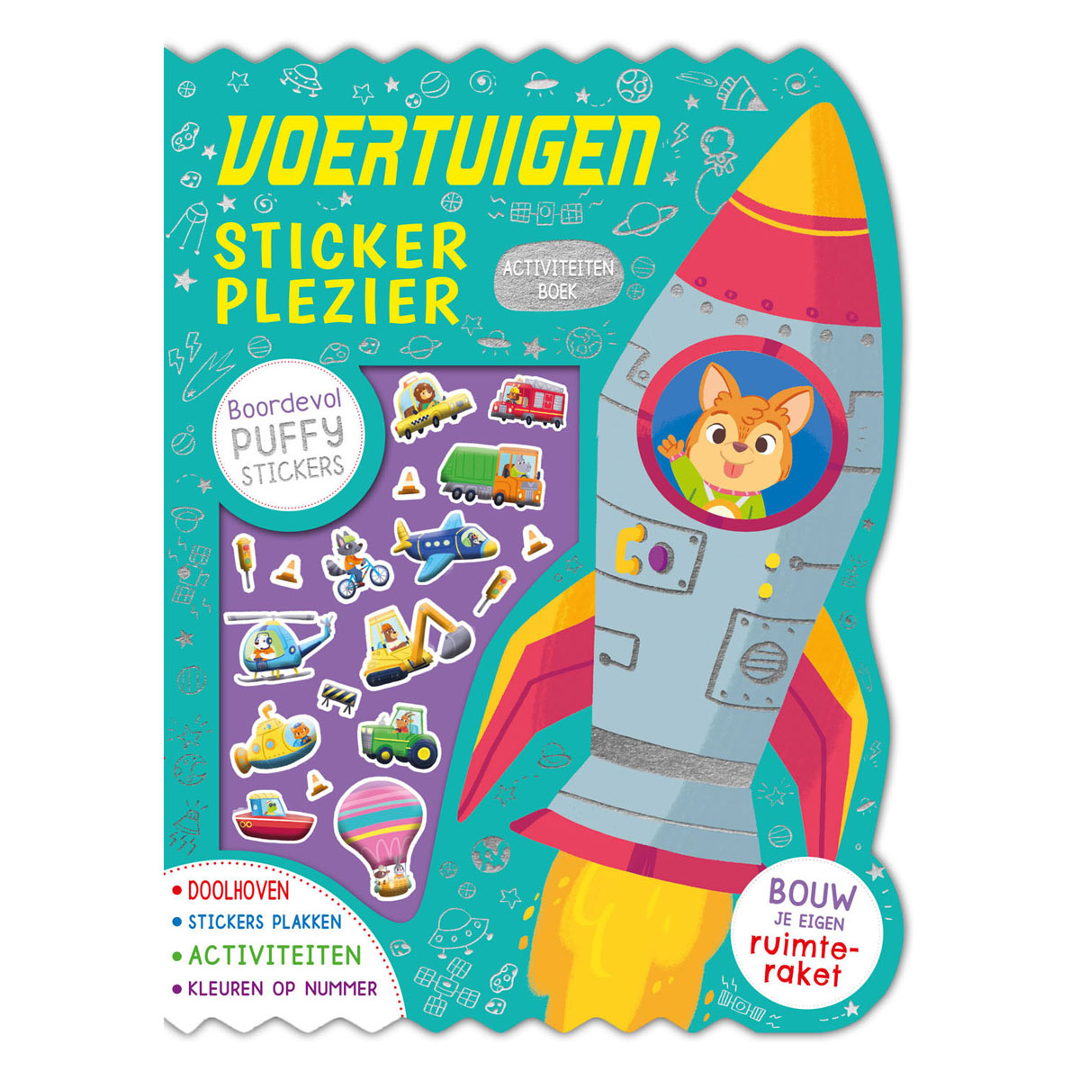 Rebo uitgeverij voertuigen stickerplezier stickerboek