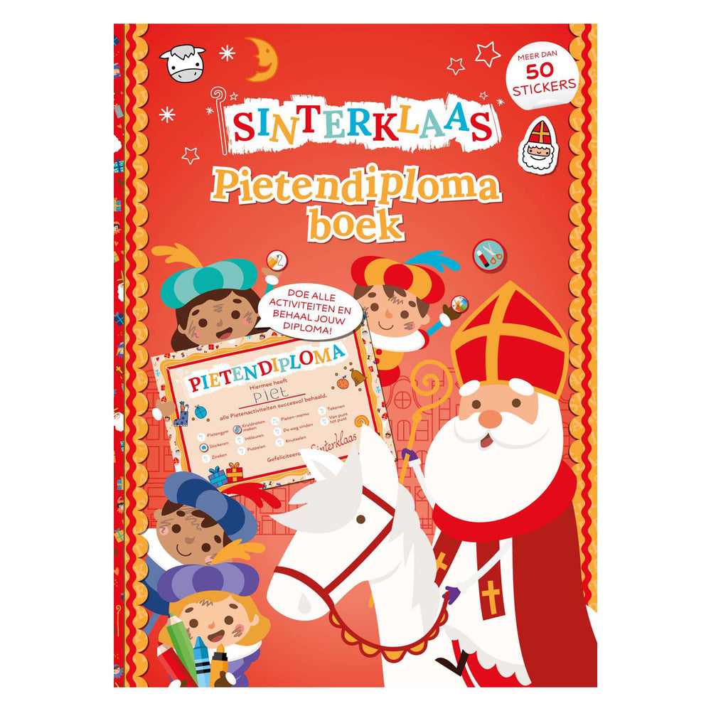 Rebo publishers sinterklaas pietendiplomaboek met stickers