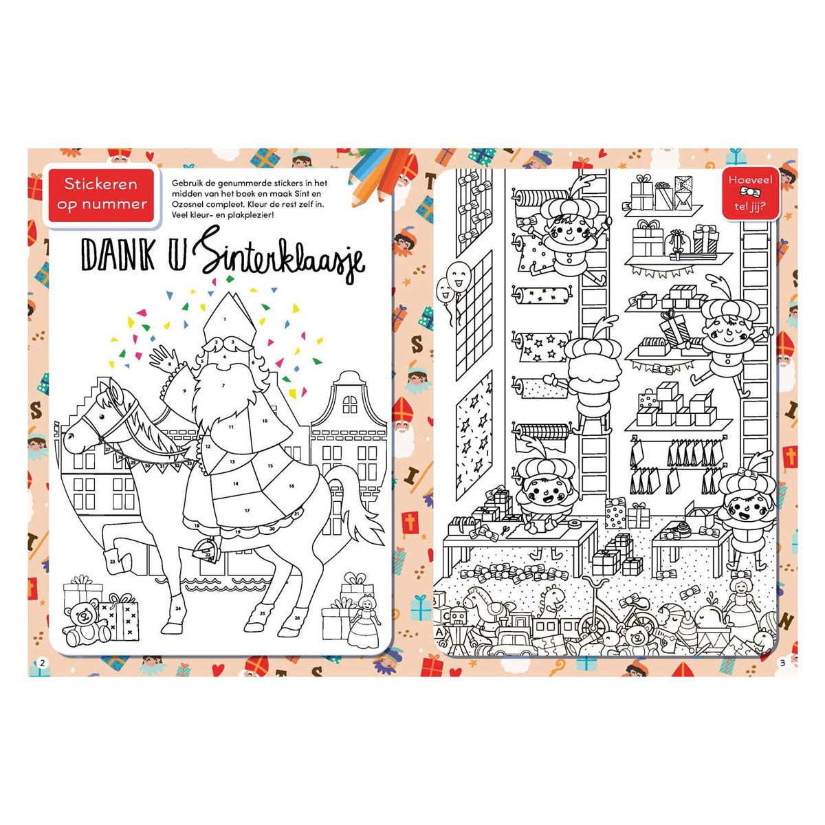 Rebo publishers sinterklaas pietendiplomaboek met stickers