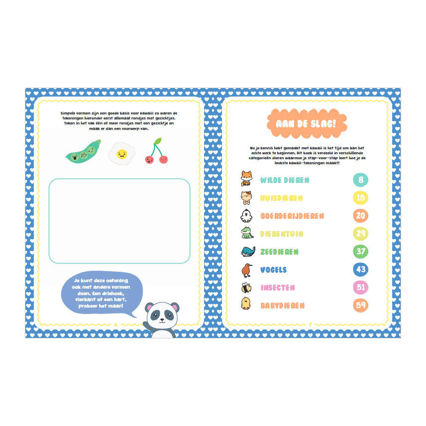 Rebo publishers kawaii tekenen - dieren