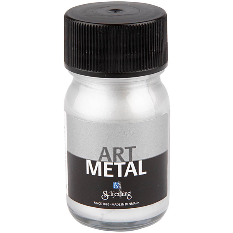 Creatief bedrijf hobbyverf metallic zilver, 30ml