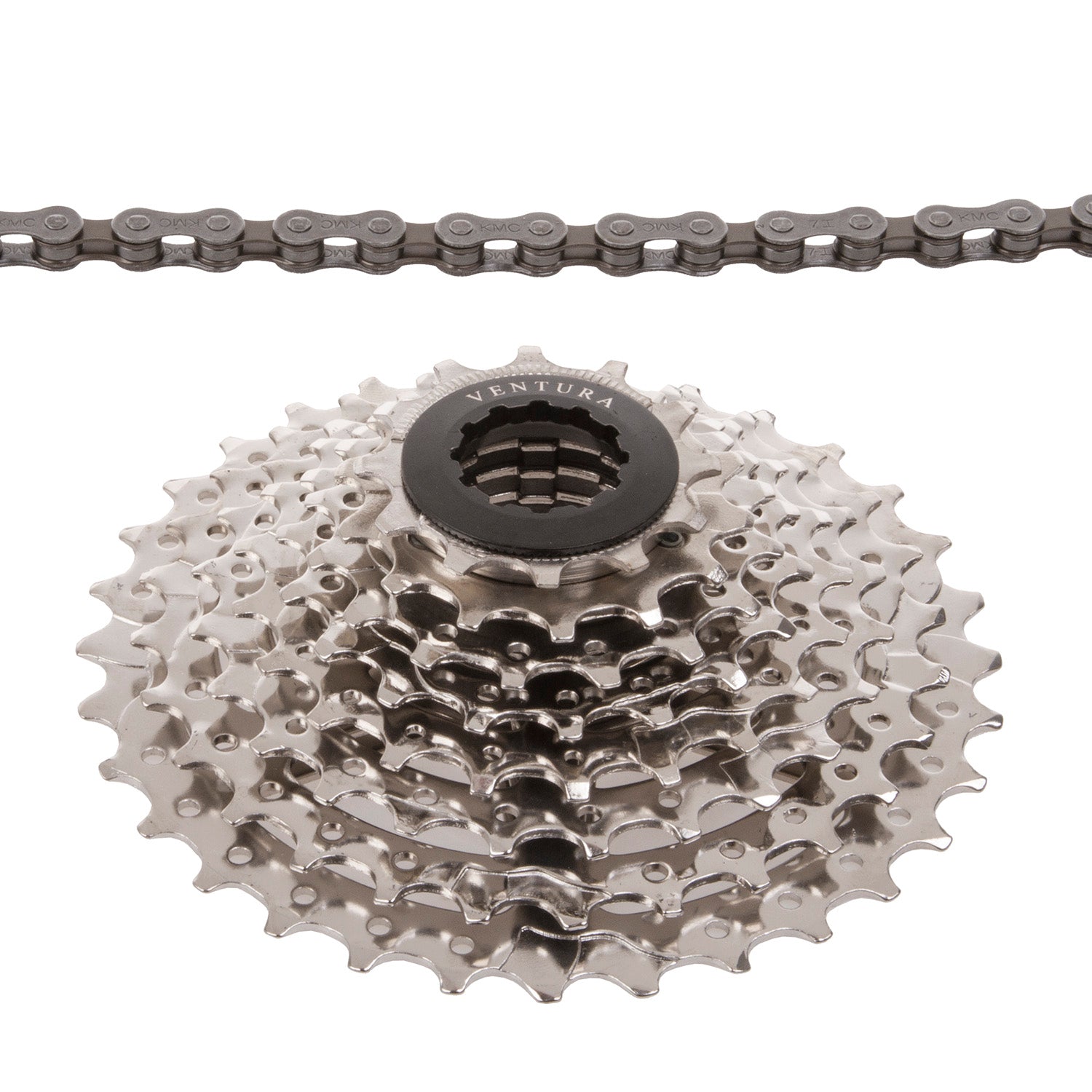 Powerset cassette + ketting 8S 11-32T zilver