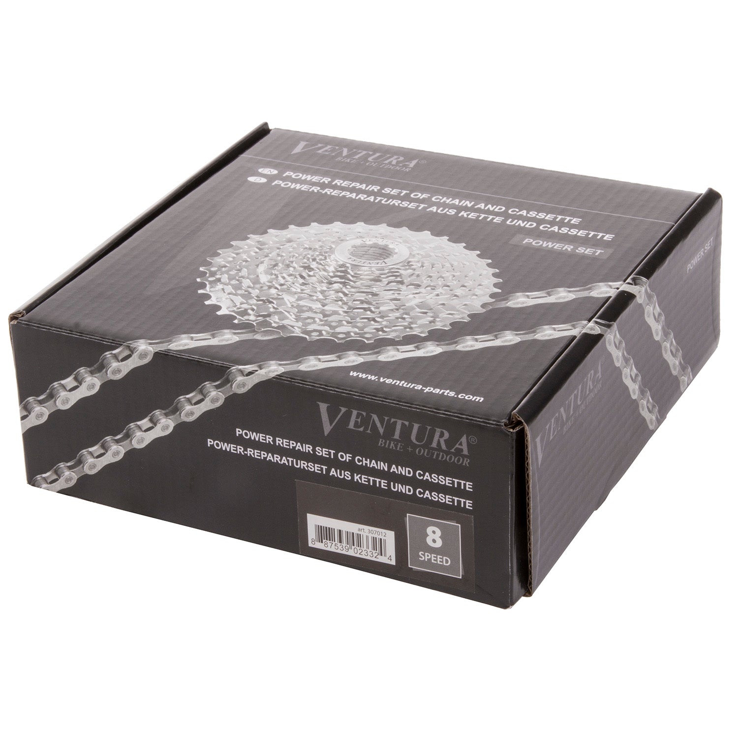 Powerset cassette + ketting 8S 11-32T zilver