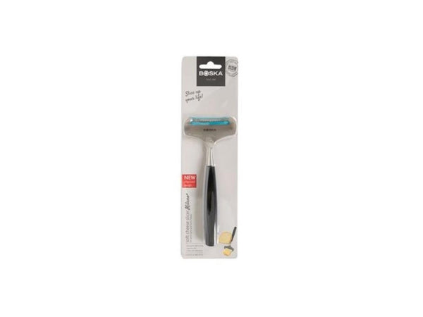 Boska kaasschaaf milano+ voor jonge kaas roestvrijstaal met kunststof handvat 180x75x15mm 62 gram