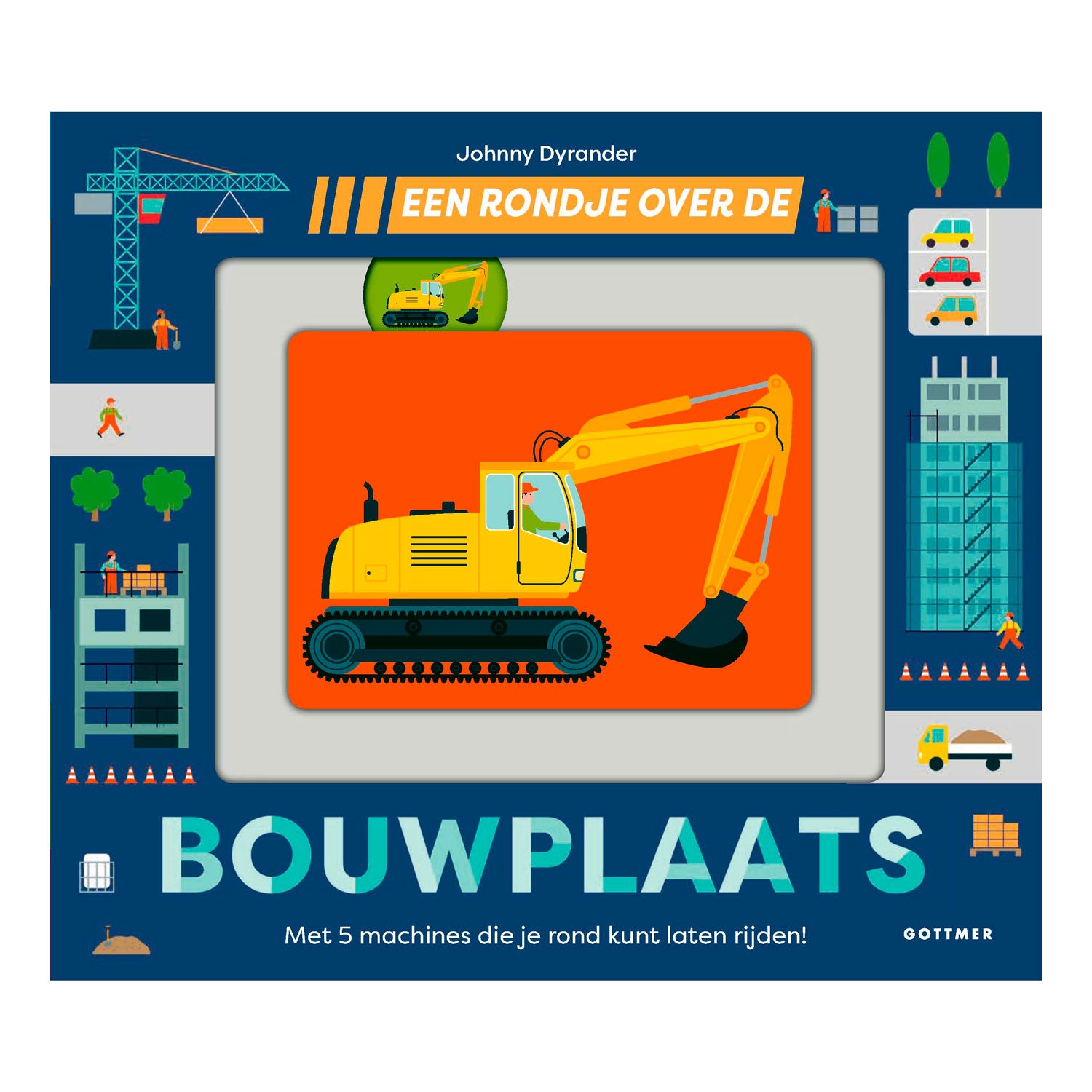 Gottmer uitgevers groep een rondje over de bouwplaats. 2+