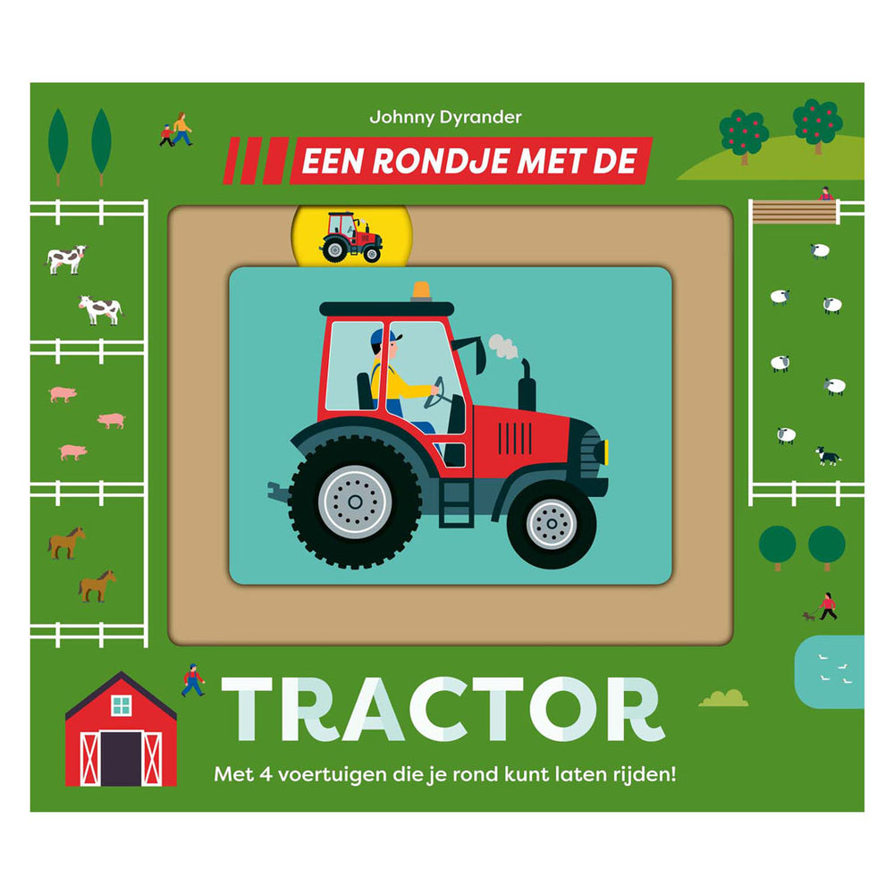 Gottmer uitgevers groep een rondje met de tractor