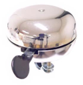 Widek fietsbel ding dong - chroom ø80mm