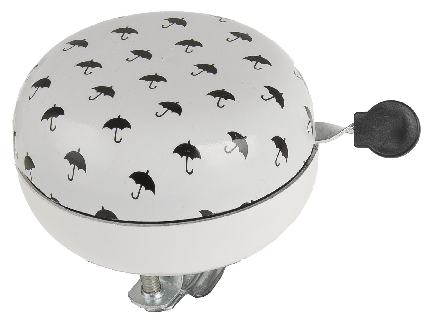 Fietsbel Ding-Dong M-Wave ø80mm - paraplu wit