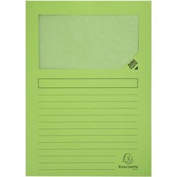 Exacompta venstermap forever l-model 120gr lichtgroen 100 stuks