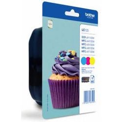 Inktcartridge brother lc123 cyaan,magenta,geel