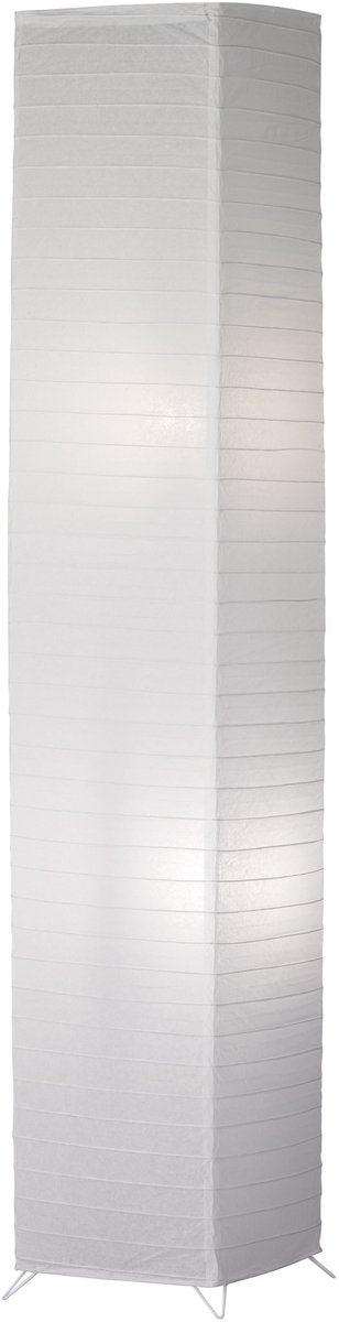Rl live your light reality bamboo - vloerlamp - wit - excl. 2x e27 4,9 w - voetschakelaar - in hoogte verstelbaar