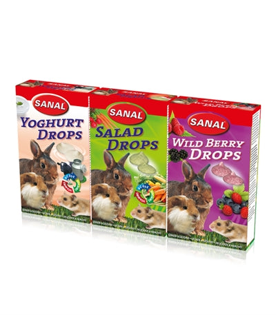 Sanal Knaagdier 3-pack druppels yoghurtsalade wilde bes