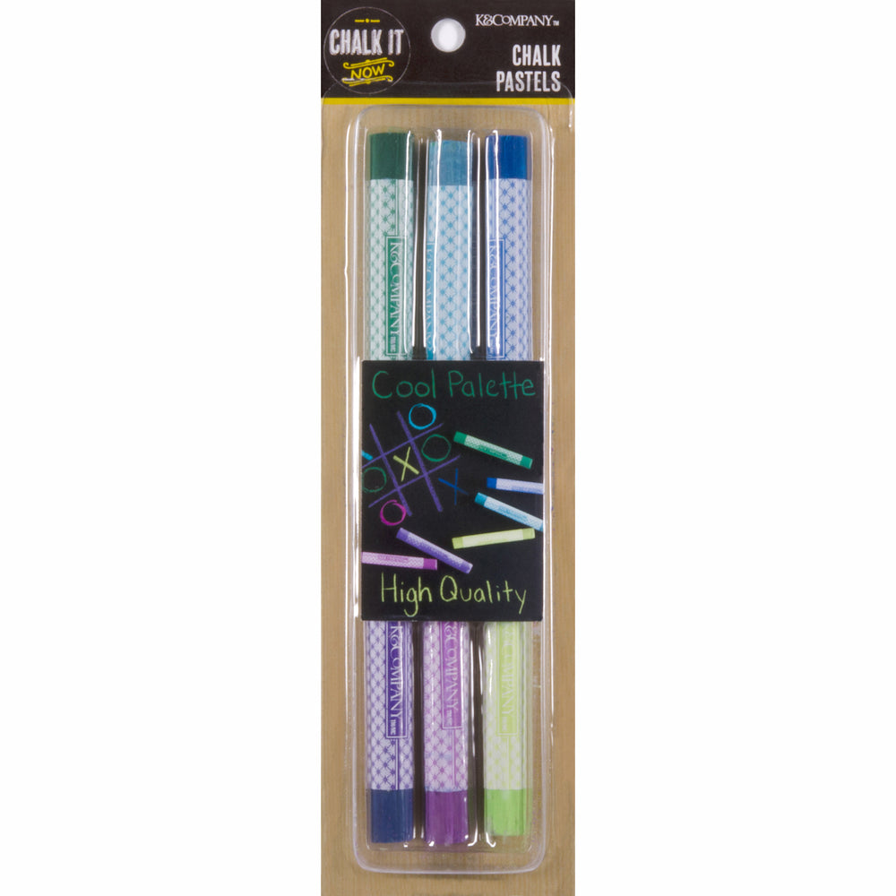 K company • pastelkrijt koele kleuren 6pcs
