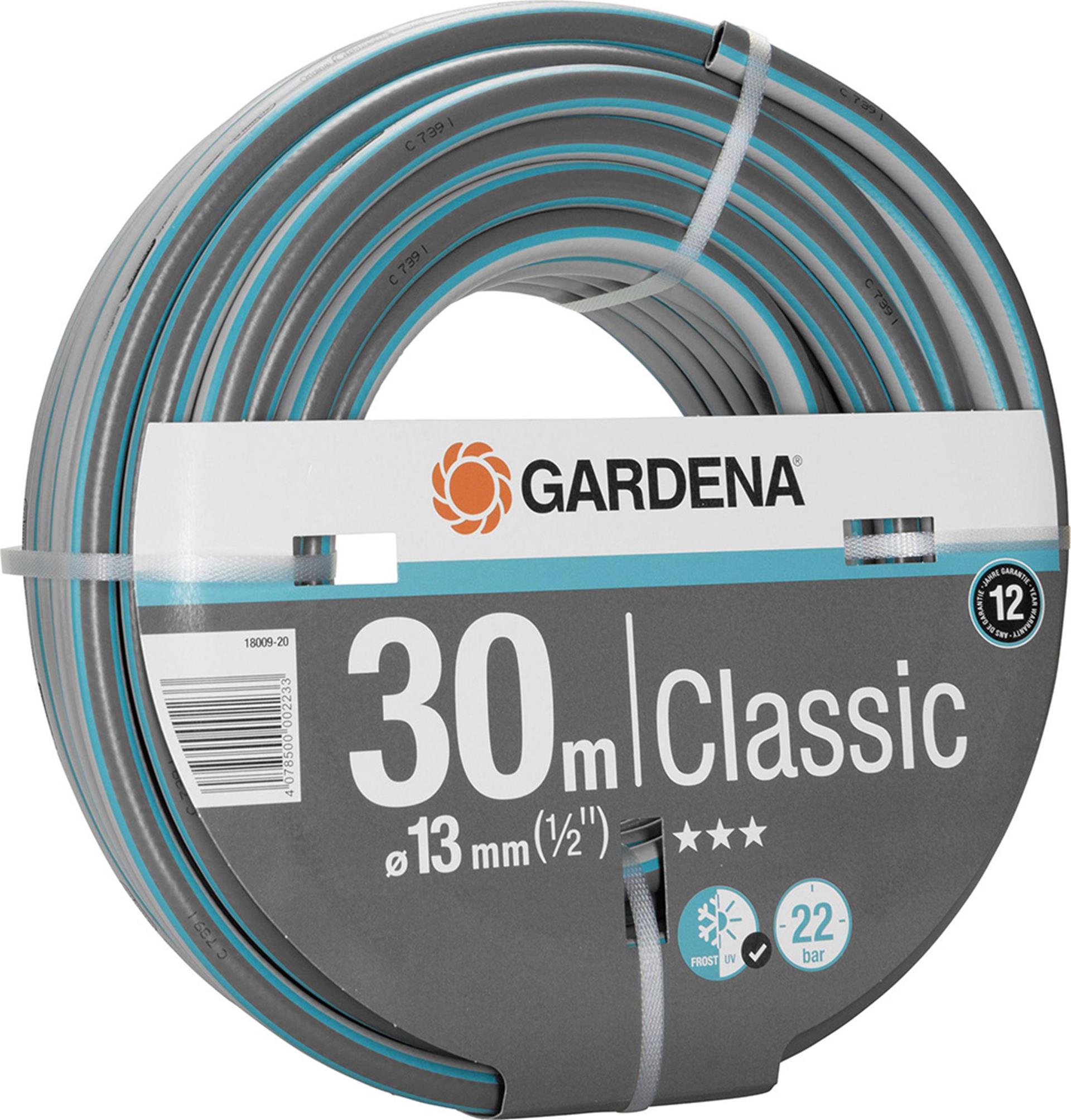 Gardena classic slang 13 mm (1 2 ) (grijs turquoise, 18009-20, 30 m)