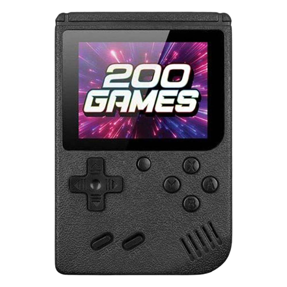 Gamebox - draagbare spel console met 200 spellen - zwart