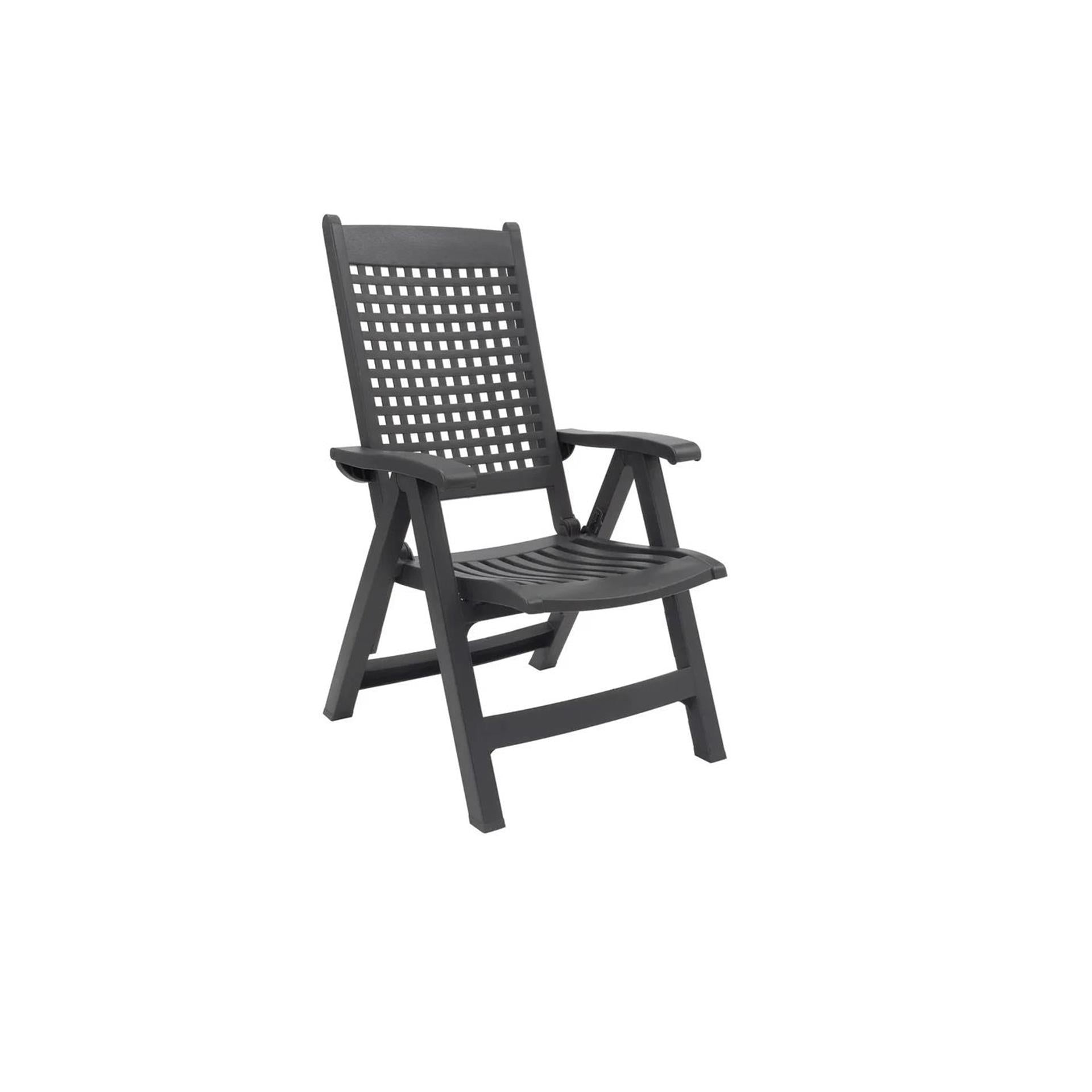 Grosfillex palao standenstoel antraciet set a 2 stuks