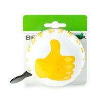 Widek ding dong bel grote duim emoticons op de kaart