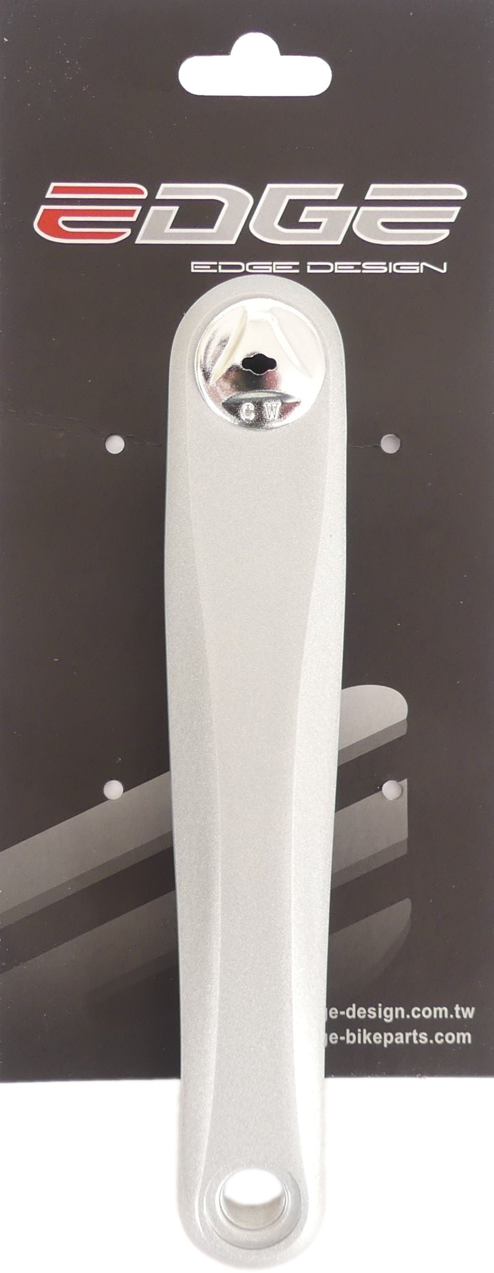 Edge crankarm links atb 170mm aluminium - zilver