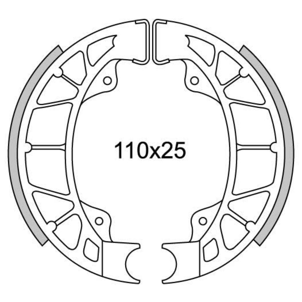 Newfren Remsegmentset GF0261 LX-50 Achter, Skipper, Hexagon-125