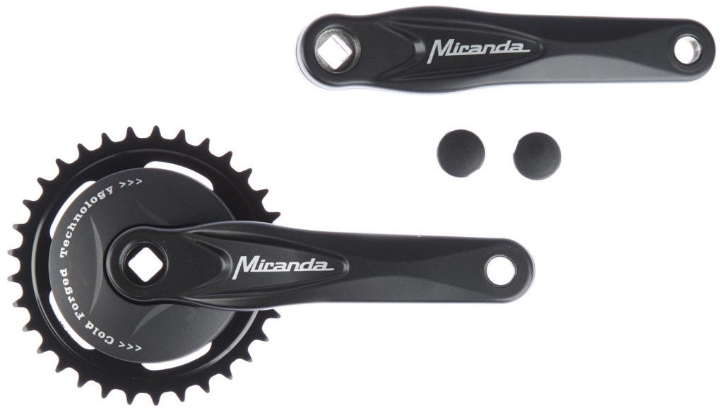 Miranda alfa 1 crankstel met schijf 95mm zwart 33 tands 572233