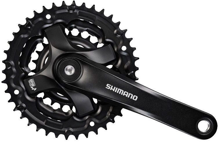 Shimano crankstel 6 7 8 speed tourney fc-ty501 met 170mm crankarm 48 x 38 x 28t - zwart