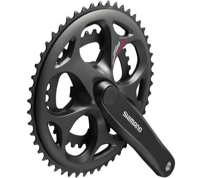 Shimano Crankstel 7 8 speed Tourney FC-A070 Compact 170 50-34T met vierkant als zwart